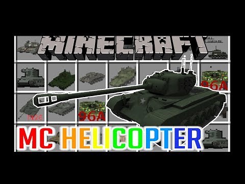 Minecraft | MC HELI MOD | DOZENS OF ARMY TANKS!! | Mod Showcase