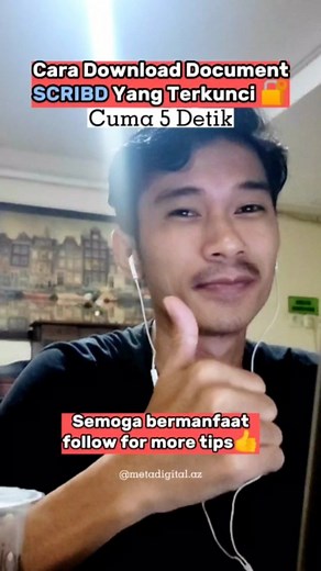Cara Download Document SCRIBD yang terkunci🔐 . . . Semoga bermanfaat & jangan lupa follow biar kamu gak ketinggalan update besok. Ok👍 . . . #website #tipsandtricks #duniadigital #mahasiswa #mahasiswabaru #mahasiswaakhir #mahasiswaindonesia #jakarta #foryoupage #foryou #websitereview #pengusahamuda #pengusahamilenial #pengusahaonline #pengusahadigital #metadigital #lifehacks | MetaDigital.az