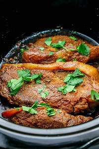 Crock Pot Pork Steaks