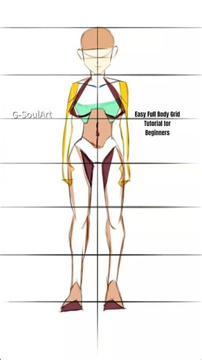 How to Draw Perfect Female Body Proportions! 📐✍️ | Drawing for Beginners #Shorts #ClipStudioPaint