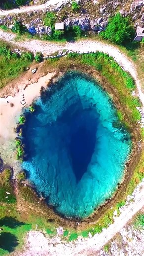 2K views · 18K reactions | The Eye of the Earth in Croatia is a breathtaking 150 meter deep natural karst spring. it is partially unexplored and although dievers have reached hundred and twenty meters, they haven’t hit rock bottom Its stunning blue-green waters and mysterious depths make it a true natural wonder. | Unsolved Mysteries & Paranormal Activities | Facebook