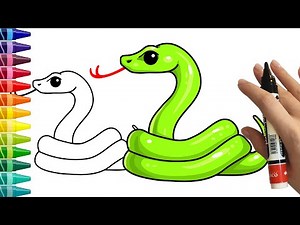 HOW TO DRAW SNAKE STEP BY STEP