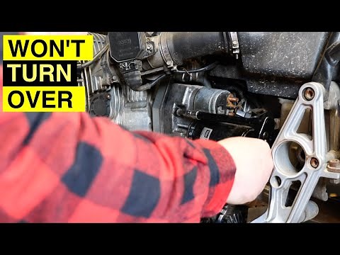 BMW R1150 GS Starter motor failure and replacement.