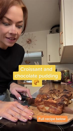Croissant and Chocolate Pudding Recipe