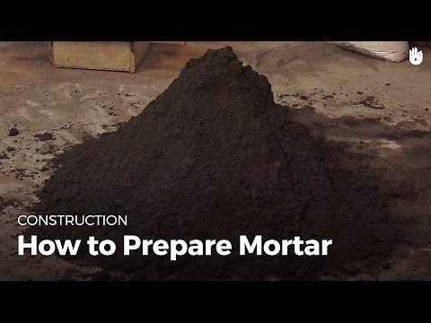 How to Prepare Mortar | Masonry