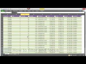 How to prepare and use tables in Excel