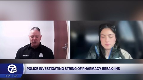 Metro Detroit police investigate organized string of pharmacy break-ins