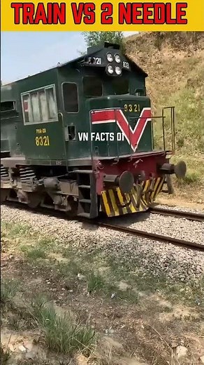 What Happens When You Put 2 Needles on a Train Track? 😳🚂 #shorts #shortfeed