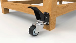 Workbench Casters Retractable