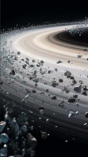 The Midnight Sky of Saturn!Exploring the Wonders of the Ringed Planet#space