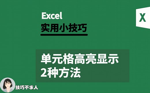 Excel单元格高亮显示的2种方法|技巧不求人（301）