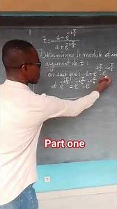 Le module et un argument d'un nombre complexe.