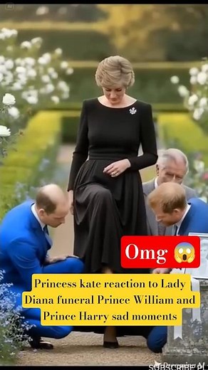 Princess kate crying Prince William and Prince Harry sad Diana memory #shorts #kate #princeharry