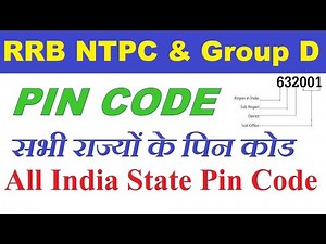 सभी राज्यों के पिन कोड | All India State Pin Code | Pin Code | Group D |रेलवे आरआरबी ग्रुप डी