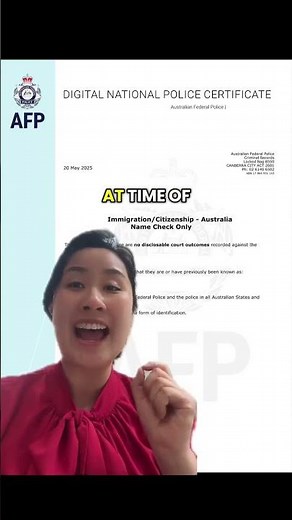 Applying for the RIGHT Australian Federal Police (AFP) Check! #shorts #afp #australia #migration