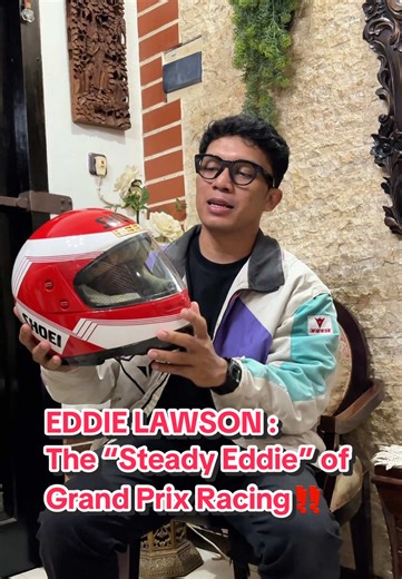 Rare Shoei GRV-Lawson Helmet of Eddie Lawson Sold