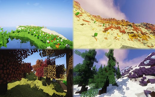 当MC地形方块被磨平了会怎么样-平滑地形MOD展示