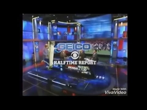 The Geico halftime report: featuring the original gecko. (Sometime in 2004 or 2005 probably)