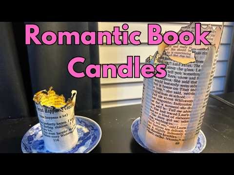 I Made Romantic Book Candles and I'm Obsessed