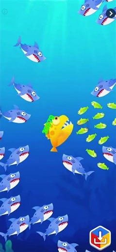 Lunch time: Fish eat Fish new game #fish #fisheater #fisheatingchallenge #fisheatfish #fishingvideo