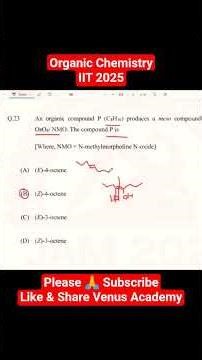 IIT JAM Chemistry 2025 question paper solutions #organicchemistry #namereaction