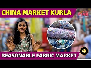 Mumbai’s Famous Kurla Fabric Market 😍 Trending & Wedding Fabrics Under Budget | Majja Pink | #kurla