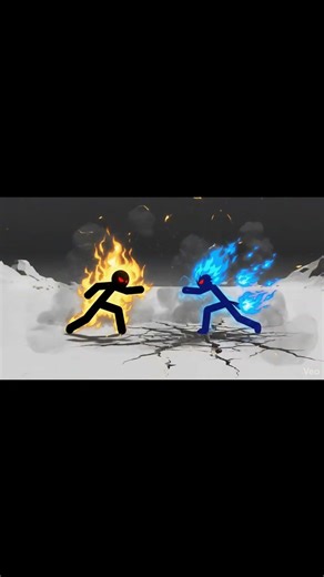 Epic Stickman Fight: Black vs Blue | Ultimate Animated Battle #animation #stickman #anime