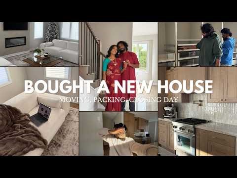 WE BOUGHT A NEW HOUSE🔑 moving, packing, closing day, keys & house-warming🏠