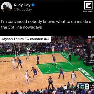 4.6K views · 11 reactions | Jayson Tatum is currently 1/11 shooting in the 4th Quarter against the Knicks in Round 2 隣 Do you agree with Rudy’s take? 樂 #nbaplayoffs | Full Court | Facebook