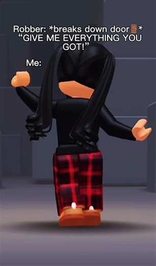 What to do when you have a robber ! | #roblox #funny #edit #fypp