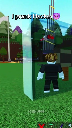 I prank Hacker😈😈 #roblox #memes #coems #prank