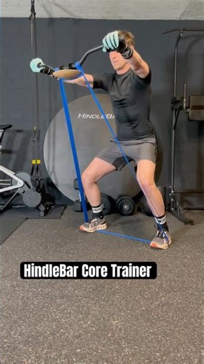 Arms, shoulders & core training. HindleBar Core Trainer Resistance Loop Band exercise #motivation