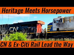 Epic Railfanning Train Video: Canadian National Freight Train Action!