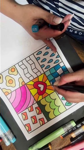 Adult Coloring #asmr #asmrcoloring #coloring #shortsfeed #stressrelief