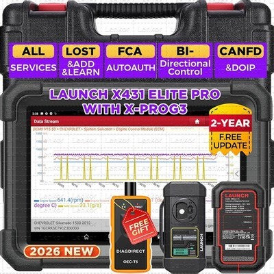 2026 LAUNCH X431 IMMO Elite PLUS Key Programming Auto Diagnostic Tool ECU Clone | eBay