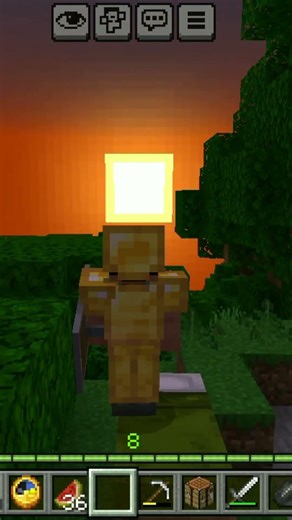 minecraft ⭐ sun set 🌇 hardcore ❤️ #shortsfeed #shortsviral #minecraft #videoediting #shorts