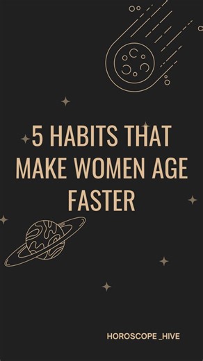 "horoscope_hive" on Instagram: "5 Habits That Make Women Age Faster.., 🌿 Benefits of Avoiding These 5 Habits ✔️ 1. Exercising regularly • Boosts glow • Reduces stress • Keeps skin firm • Slows down aging ✔️ 2. Worrying less • Prevents stress wrinkles • Calms your mind • Improves sleep quality ✔️ 3. Controlling anger • Reduces inflammation • Keeps skin fresh • Balances your hormones ✔️ 4. Drinking enough water • Hydrates skin • Reduces dullness • Helps detox naturally ✔️ 5. Sleeping on time • Re