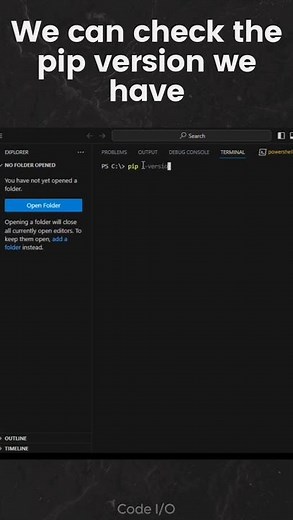 How to install pip in Python 3 [ 2024 ] #shorts #pip #python #pythonprogramming #pythontutorial