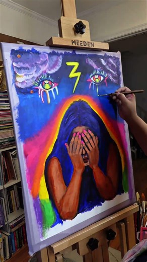 “No Witness. No Alibi.” - Using brightness to hold space for sadness #art #artjourney #artist