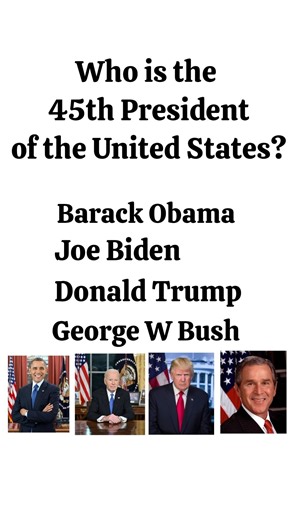 Who is the 45th President of the United States? 🇺🇸 | Quick Quiz