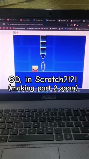 GD... in Scratch?!?! #random #geometrydash #gd #scratch #project