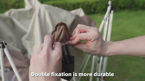 COBIZI 12x12 Outdoor Gazebo Pop-up Gazebo Canopy with Mosquito Netting Patio Tent Backyard Canopy with 2-Tiered Vented Top 3 Adjustable Height, Brown