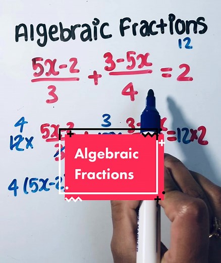 Solve Algebraic Fractions: Find X & Eliminate Denominators