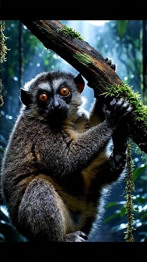 Slow loris grip is surprisingly careful 🌙🐾