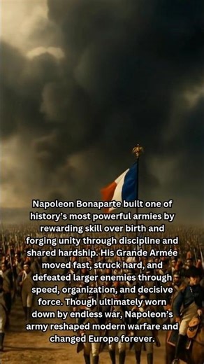 The man who reshaped European warfare. #History #Napoleon #Military #France
