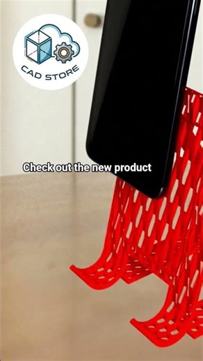 Printable Mobile stand #cad #3ddesign #printables #3dmodel #automobile #smartphone #cadmodel