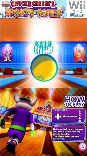 bowling - Chuck E Cheese's Sports Games minigames - mainin game