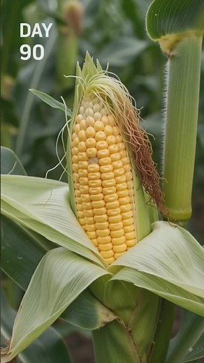 Corn Plant Growth Time-Lapse | From Seed to Harvest 🌽 | Day-by-Day Corn Growing