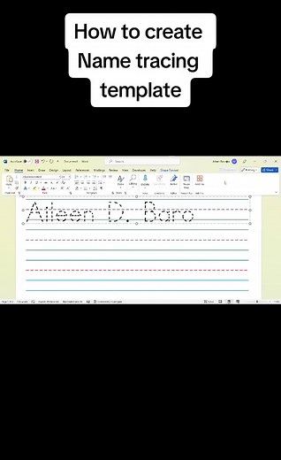 How to Create a Name Tracing Template Step-by-Step