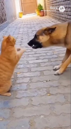 Cat Kills Dog in Shocking CCTV Footage! 😱 | Viral Animal Attack 2025 #youtubeshorts